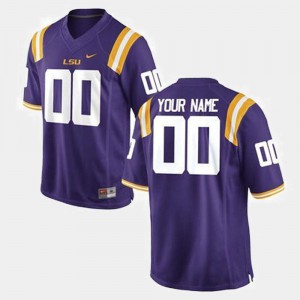 Men Custom Purple Tigers #00 Limited Embroidery Jersey