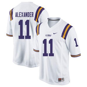 Mens Terrence Alexander White Louisiana State Tigers #11 High School Jersey