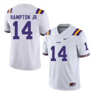Men's Maurice Hampton Jr. White Tigers #14 University Jerseys