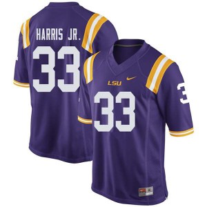 Men's Todd Harris Jr. Purple LSU #33 Football Jersey