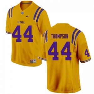 Men Dylan Thompson Gold Louisiana State Tigers #44 Football Jersey