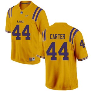 Men Tory Carter Gold LSU Tigers #44 High School Jerseys