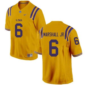 Men Terrace Marshall Jr. Gold Tigers #6 College Jerseys