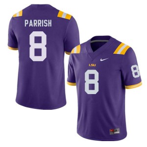 Men's Peter Parrish Purple Tigers #8 College Jerseys