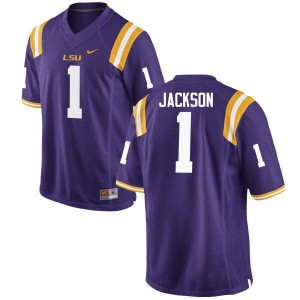 Men's Donte Jackson Purple LSU #1 Official Jerseys