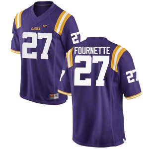 Mens Lanard Fournette Purple LSU #27 Player Jersey