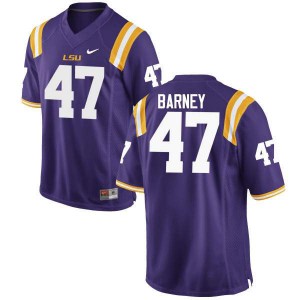 Men's Chance Barney Purple Louisiana State Tigers #47 Football Jersey