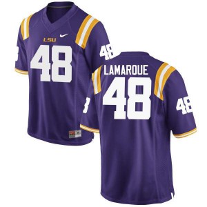 Men's Ronnie Lamarque Purple Louisiana State Tigers #48 Player Jersey