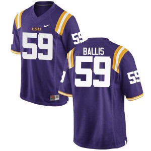 Men John Ballis Purple LSU #59 High School Jersey