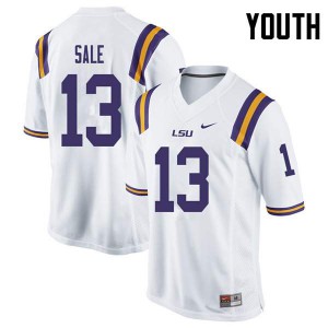 Youth Andre Sale White LSU #13 High School Jerseys