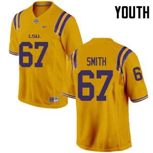 Youth Cole Smith Gold Tigers #67 Official Jersey