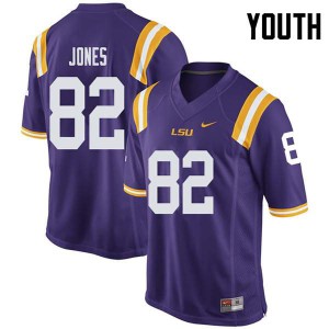 Youth Kenan Jones Purple LSU Tigers #82 Player Jerseys