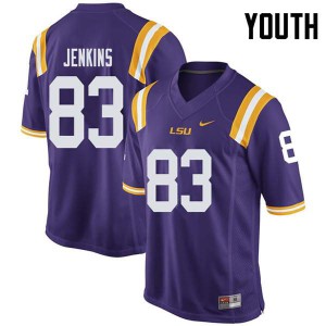 Youth Jaray Jenkins Purple Tigers #83 Alumni Jersey
