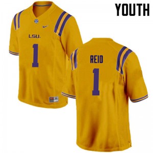 Youth Eric Reid Gold Tigers #1 University Jerseys