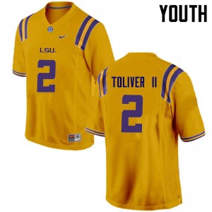 Youth Kevin Toliver II Gold Tigers #2 Official Jersey