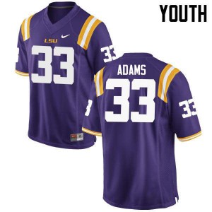 Youth Jamal Adams Purple LSU #33 University Jerseys