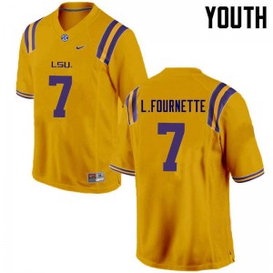 Youth Leonard Fournette Gold LSU #7 High School Jersey